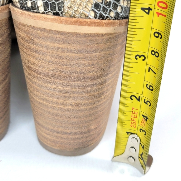 Dolce Vita Leather and Animal Print Booties Size 10. S1278 - Picture 4 of 6